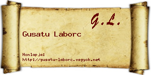 Gusatu Laborc névjegykártya